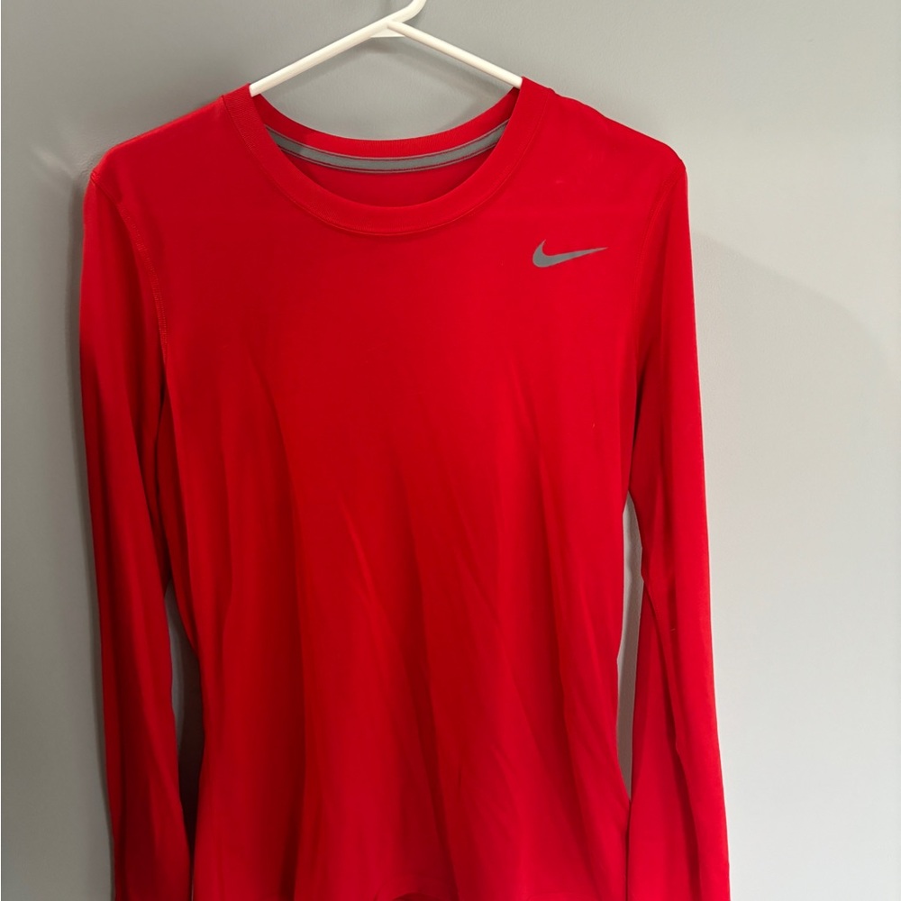 Nike Women's Red Long Sleeve Top